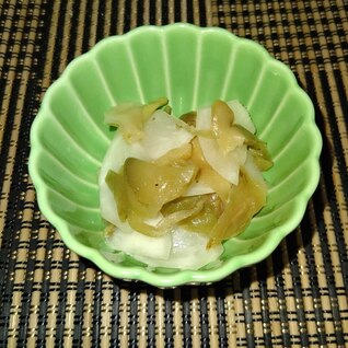 かぶと搾菜の和え物